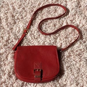 Michael Kors Red Leather Cross Body